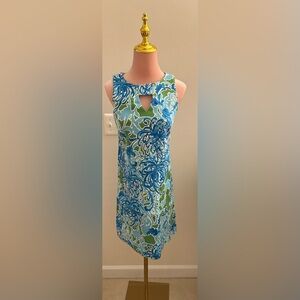 Blue dress with back zipper size 2